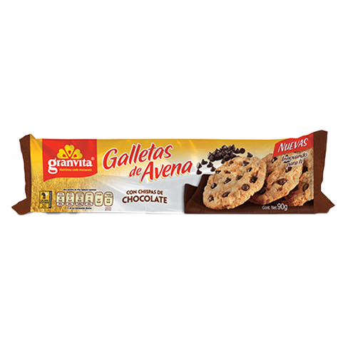 Galleta Granvita De Avena 90Gr Chocolate                                                            