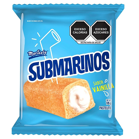 Pastelito Marinela Submarino 105Gr Vainilla                                                         