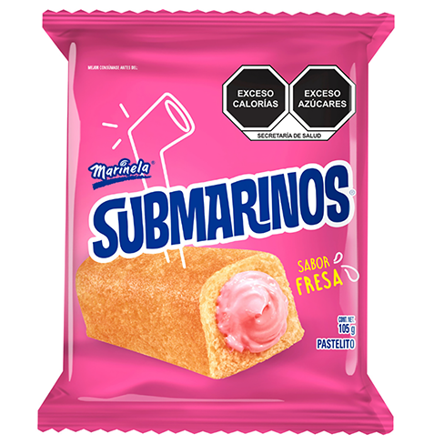 Pastelito Marinela Submarino 105Gr Fresa                                                            