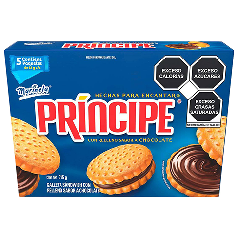 Galleta Marinela Principe 252/315Gr