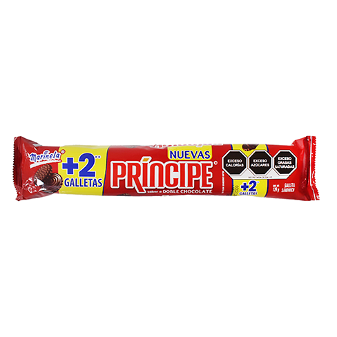 Galleta Marinela Principe 126Gr Doble Chocolate