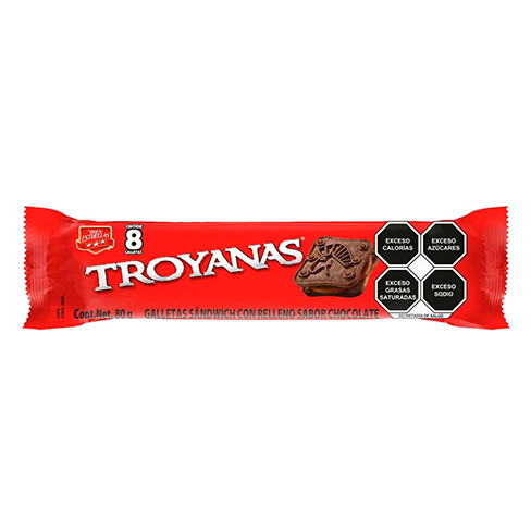 Galleta Tres Estrellas Troyanas 80Gr Chocolate