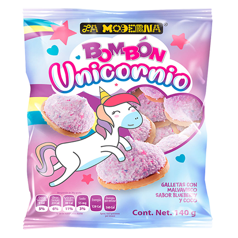 Galleta Moderna Bombon Unicornio 140Gr