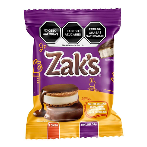 Galleta Zaks 24Gr Mazapan Con Chocolate