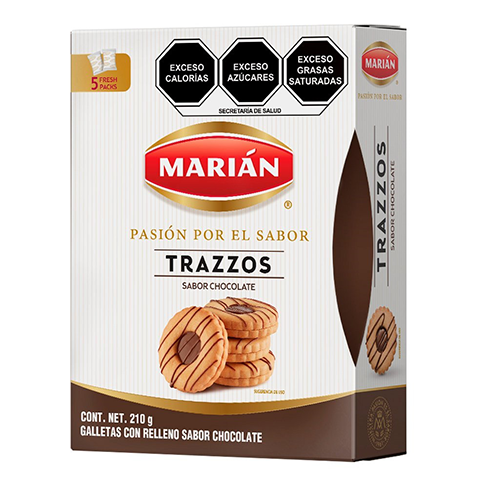 Galleta Marian Trazzos 210Gr Chocolate                                                              