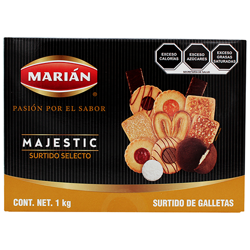 Galleta Marian Majestic Exhibidor 1Kg Surtido Selecto                                               