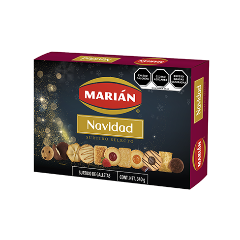 Galleta Marian Surtido 340Gr Navidad                          