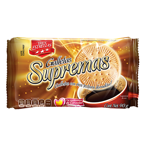 Galleta Tres Estrellas Supremas 90Gr