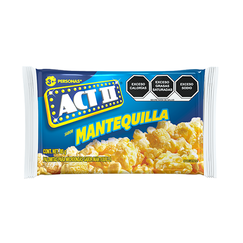Palomitas Para Microondas Act Ii Mantequilla 1Pz                                                    