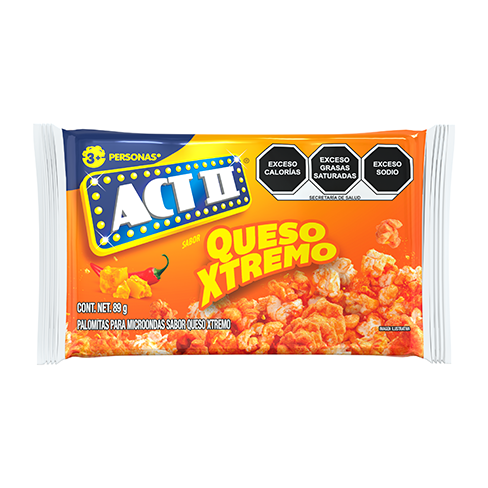 Palomitas Para Microondas Act Queso Xtremo 1Pz