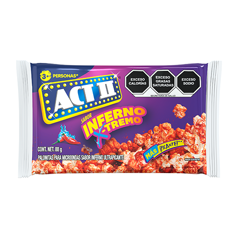 Palomitas Para Microondas Act Ii Inferno 1Pz   