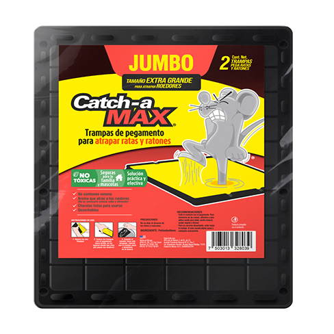 Trampa Catch-A Max Pega Ratones 2Pz Jumbo Ac