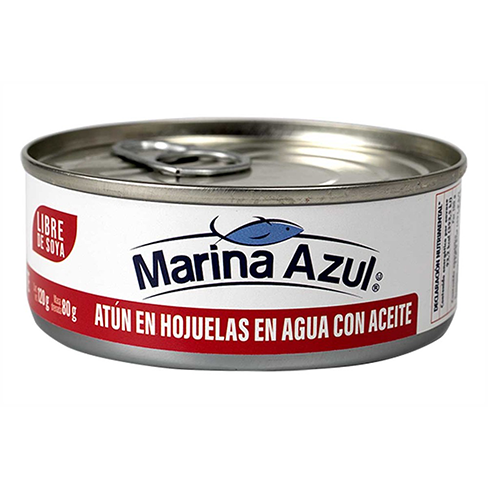 Atun En Hojuelas Marina Azul 120Gr Agua C/aceite
