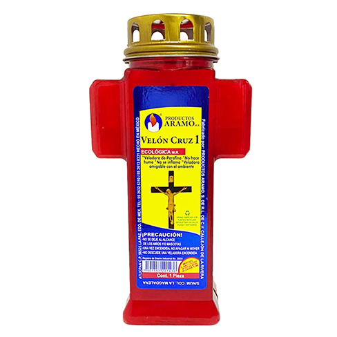 Veladora De Plastico Ecologica 1Pz Velon Cruz                                                       