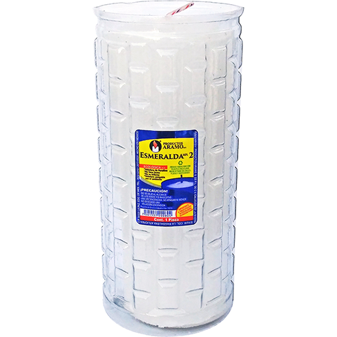 Veladora Ecologica Esmeralda #2 Varios Colores