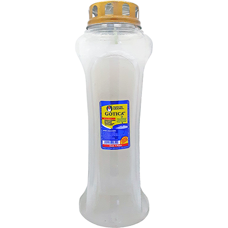 Veladora Ecologica #1 1Pz Gotica Blanco                                                             