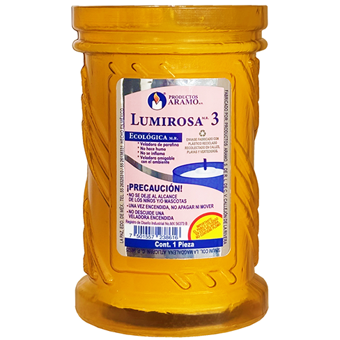 Veladora  Ecologica  Lumirosa #3 1Pz