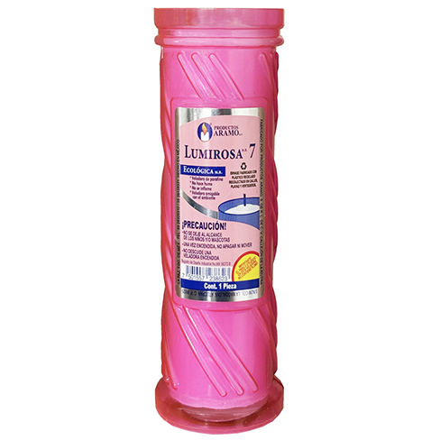 Veladora  Ecologica  Lumirosa #7 1Pz