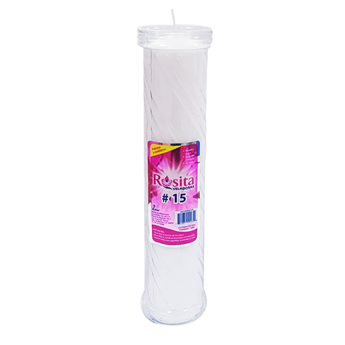 Veladora Economica Rosita #15 1Pz 