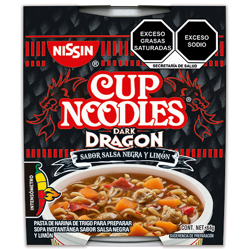 Sopa Instantanea Nissin 64Gr Dark Dragon Ac                                                         