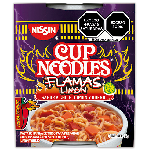 Sopa Instantanea Nissin V. 64Gr Flamas Limon Ac
