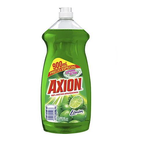 Detergente Liquido Axion 900Ml Limon Precio Especial