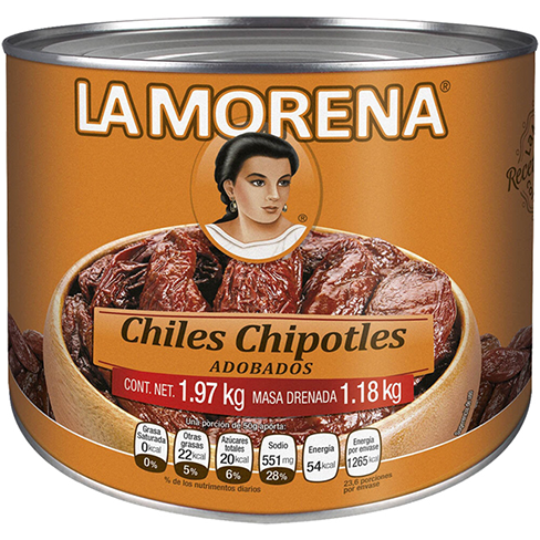 Chiles Chipotles La Morena 1.970Kg Adobados                                                         