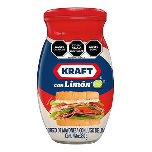 Aderezo De Mayonesa Kraft 330Gr Con Jugo De Limon