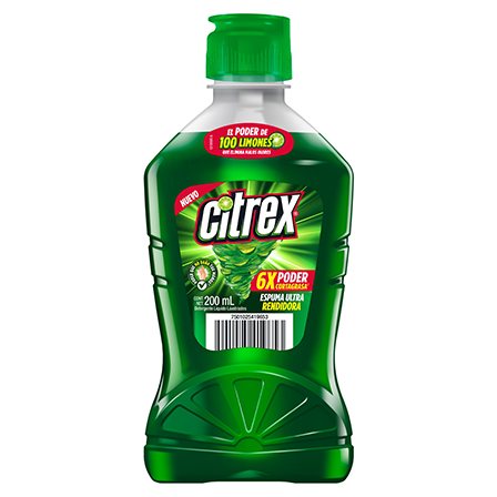 Det. Liq. Lavatrastes Citrex 200Ml Limon