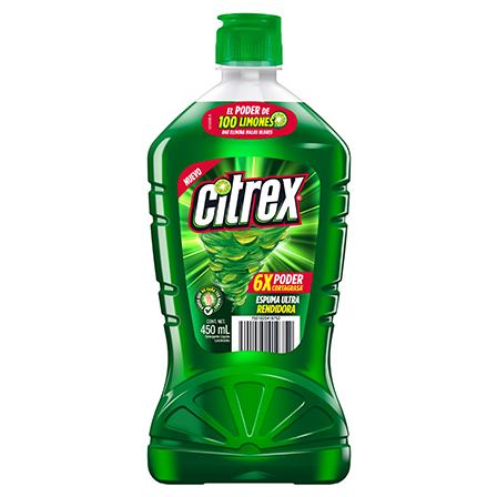 Det. Liq. Lavatrastes Citrex 450Ml Limon