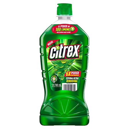 Det. Liq. Lavatrastes Citrex 740Ml Limon