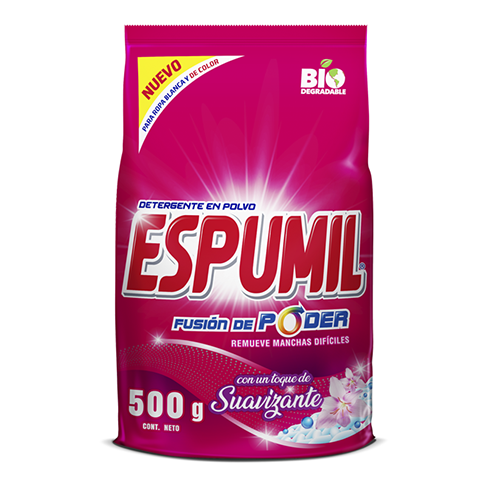 Detergente Espumil 500Gr Explosion De Flores Con Toque Suavizante Ac