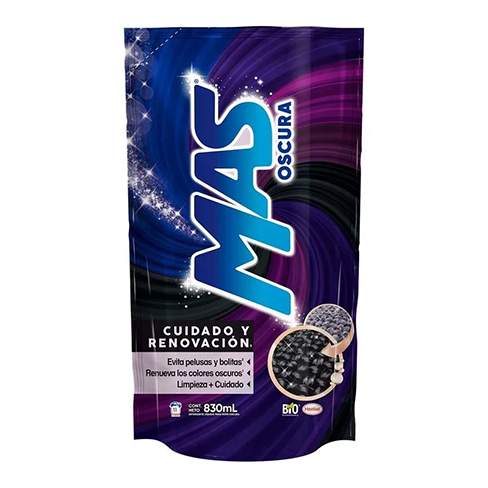 Detergente Liquido Mas 830Ml Oscura