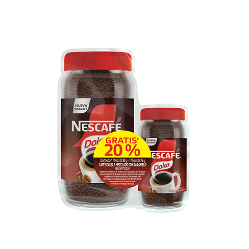 1 Pieza Nescafe Dolca 80Gr +1 Pieza Nescafe Dolca 46Gr