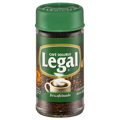 Cafe Legal 100Gr Soluble Descafeinado                                                               