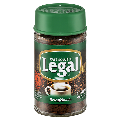 Cafe Legal 50Gr Soluble Descafeinado                                                                