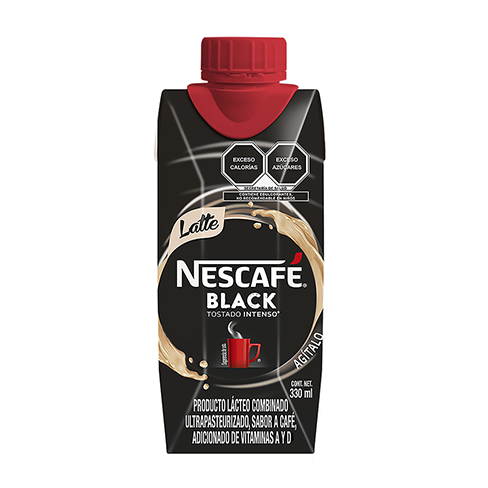 Bebida Nescafe 330Ml Café Latte Black Tostado Intenso