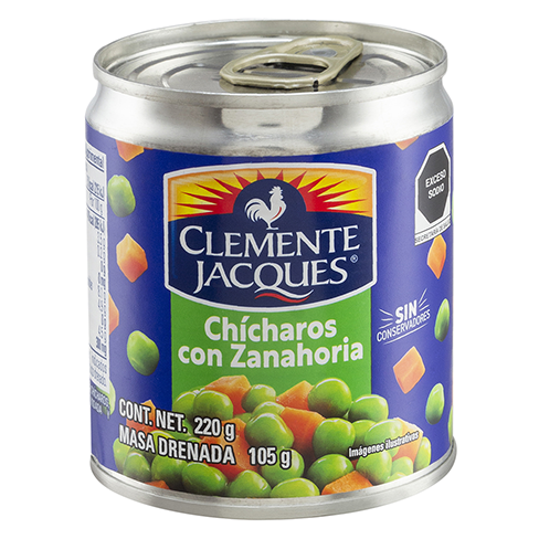 Chicharos Clemente Jacques 220Gr Con Zanahoria                                                      