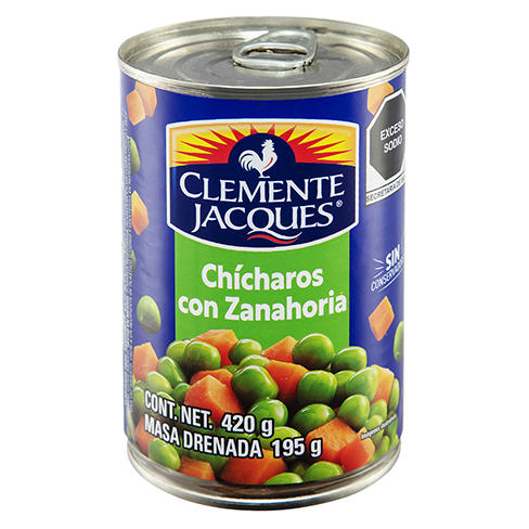 Chicharos Clemente Jacques 420Gr Con Zanahoria                                                      