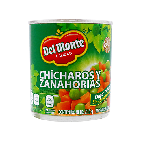 Chicharos Del Monte 215Gr Con Zanahoria                                                             