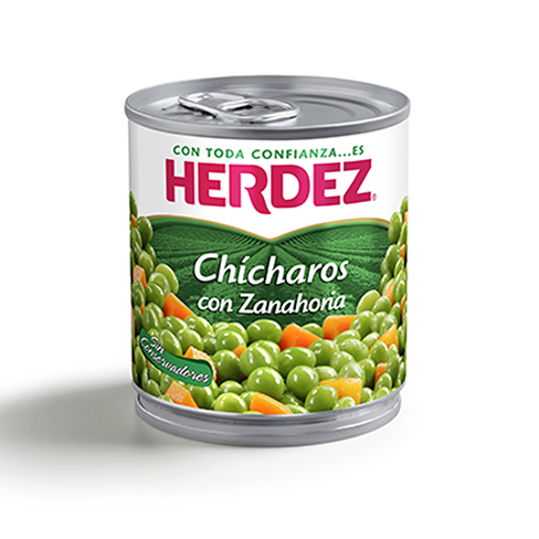 Chicharos Herdez 220/225Gr Con Zanahoria