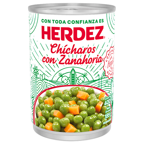 Chicharos Herdez 400Gr Con Zanahoria                                                                
