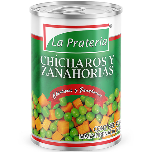 Chicharo La Prateria 425Gr Con Zanahoria