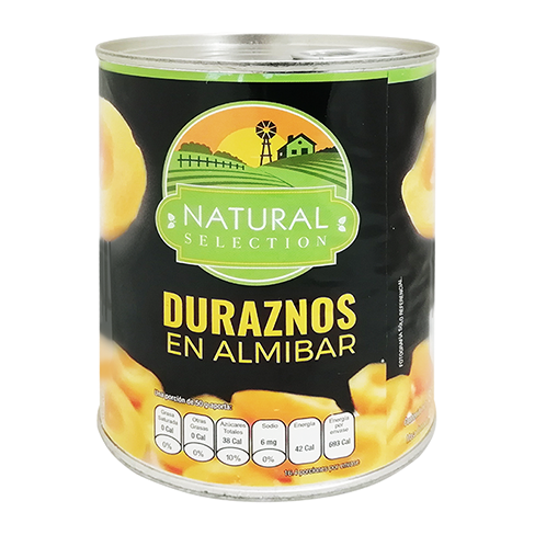 Durazno Natural Selection 820Gr En Almibar.                 