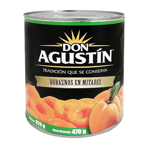 Duraznos Don Agustin 820Gr Mitades
