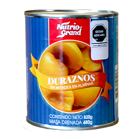 Durazno Nutrio-Grand 820Gr Mitades En Almibar