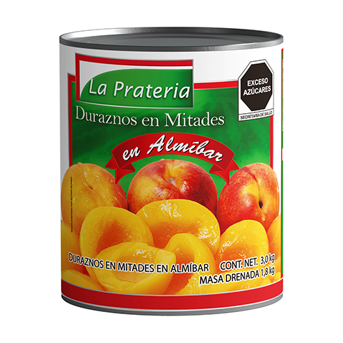 Durazno La Prateria 3Kg Mitades