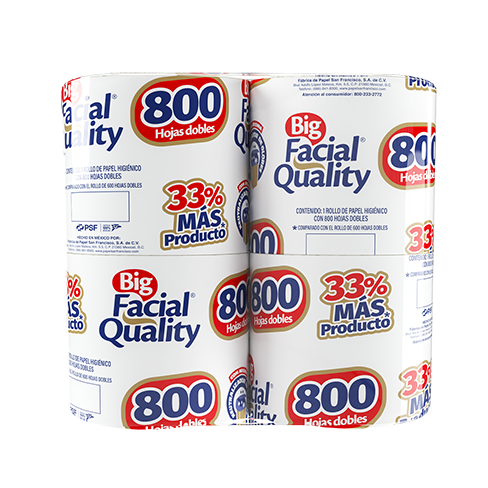 Higienico Facial Quality Big 4R(800Hd)                           