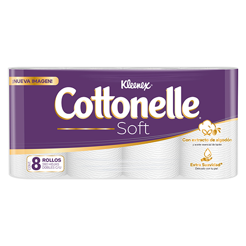 Higienico Cottonelle 8R(280Hd) Soft                              