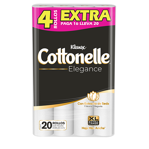 Higienico Cottonelle 16R + 4R Gratis(228Hd) Elegance